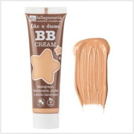 LA SAPONARIA BB Cream Sand 30ml. Crème teintée unifiante à la grenade, hamamélis et acide hyaluronique