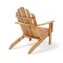 Fauteuil de jardin Adirondack pliable en bois d'Acacia FSC - 72.5 x 89.5 x 94 cm (Hauteur), résistant aux intempéries, capacité 100 kg