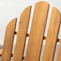 Fauteuil de jardin Adirondack pliable en bois d'Acacia FSC - 72.5 x 89.5 x 94 cm (Hauteur), résistant aux intempéries, capacité 100 kg