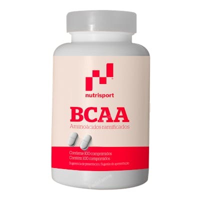 NUTRISPORT BCAA Aminoácidos Ramificados 1g 100 comp NUTRISPORT BCAA Aminoácidos Ramificados 1g 100 comp