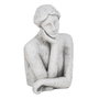 BigBuy Home Buste Argile Femme Gris