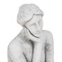 BigBuy Home Buste Argile Femme Gris