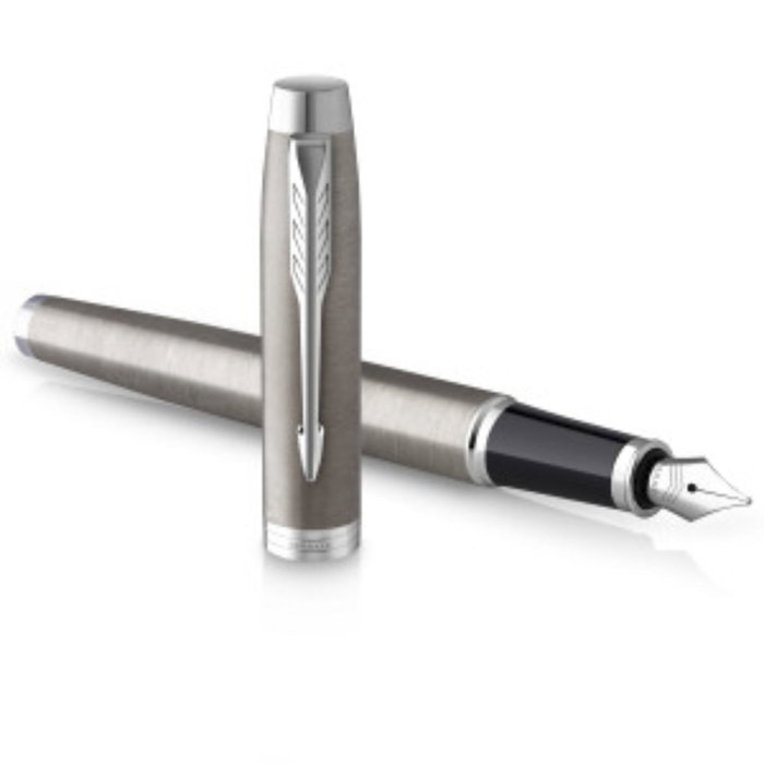 Parker IM Brushed Metal C.C. DuoSet avec coffret cadeau