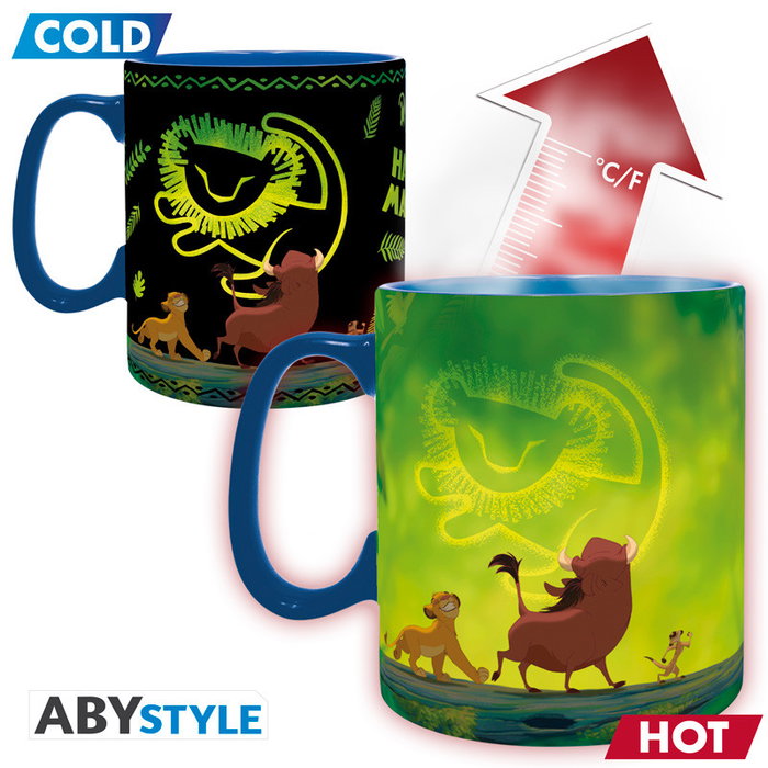 ABYstyle Tasse Thermique Disney Le Roi Lion 460ml - Effet Changeant avec Illustration de Simba ABYstyle Tasse Thermique Disney Le Roi Lion 460ml - Effet Changeant avec Illustration de Simba