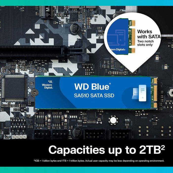 Disque dur Western Digital WDS200T3B0B 2 TB SSD