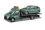 Color Baby - Camion remorque avec voiture métallique, échelle 1:43, collection Street Fire - Modèles en assortiment