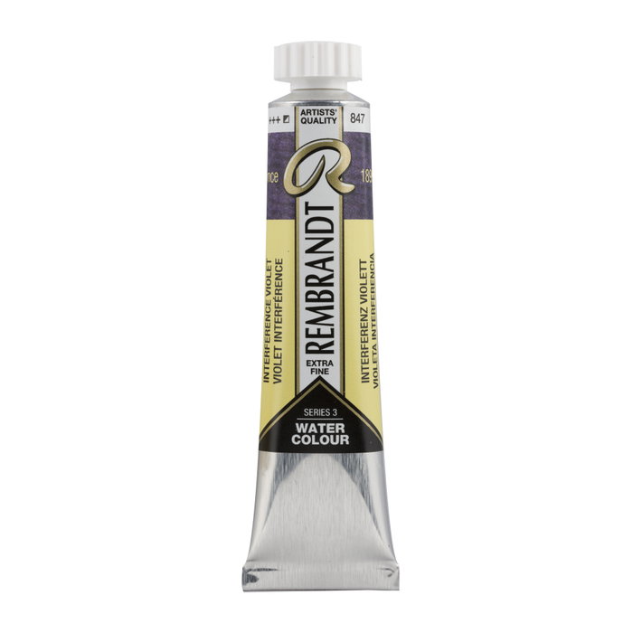Rembrandt Aquarelle Tube 20 ml Violet Interférence 847 Rembrandt Aquarelle Tube 20 ml Violet Interférence 847