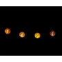 BigBuy Carnival Guirlande Décorative d'Halloween 155 cm avec 6 Lanternes et LED