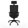 Chaise de Bureau avec Appui-tête Piqueras y Crespo 1D066G1 Violet