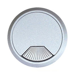 Micel 90620 Bouchon passe-câbles ABS argent Ø60 x 22 mm, blister