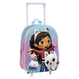 Cerdá Mochila à roulettes 3D pour enfant Gabby's Dollhouse - 25 x 31 x 10 cm