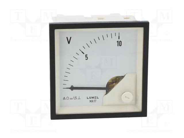LUMEL Voltmètre analogue sur panneau VDC 0÷10V 72x72mm