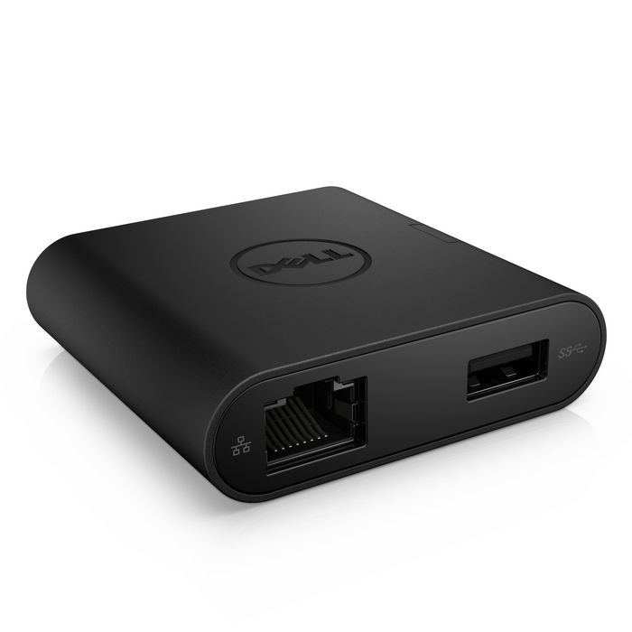 Dell - Adaptateur USB-C vers HDMI VGA Ethernet USB 3.0 - Dongle Multi-Ports Compact pour Ordinateur Portable
