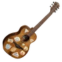 LAG Guitare Électroacoustique Folk Escapade Globe Trotter Travel Naturelle Abeta Massif