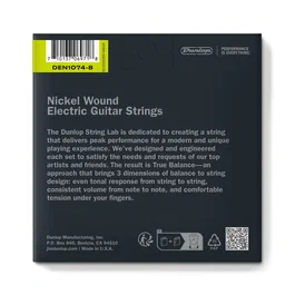 DUNLOPST Jeu de cordes en nickel pour guitare électrique, Medium 10-74