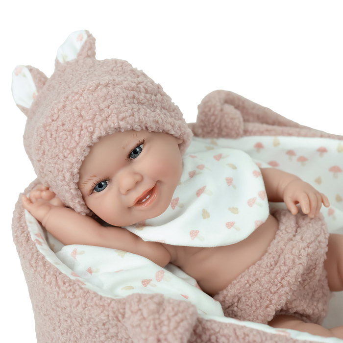 Muñecas Arias Poupée Elegance Babyto 33 cm Rose avec Capazo