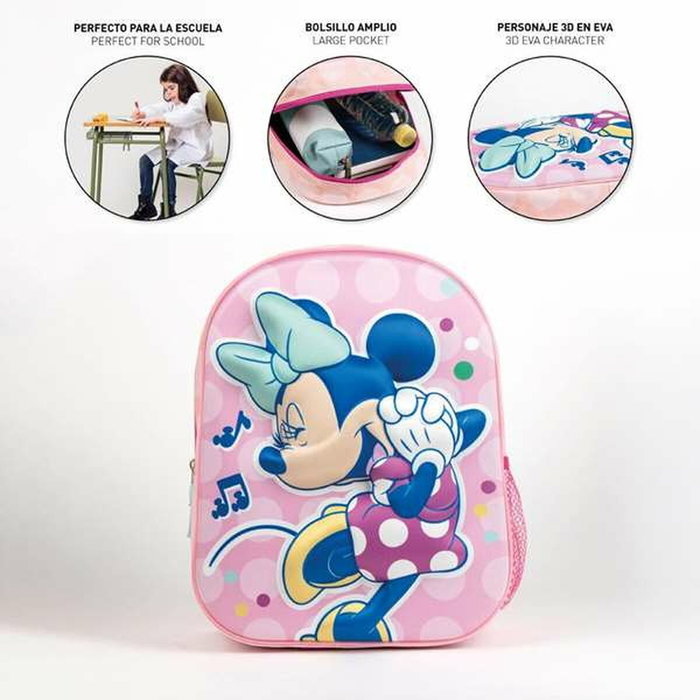 Cartable 3D Minnie Mouse Rose 25,0 x 31,0 x 10,0 cm Cartable 3D Minnie Mouse Rose 25,0 x 31,0 x 10,0 cm