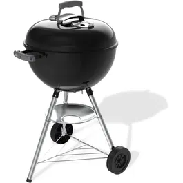 Weber Barbecue à charbon Bar-B-Kettle - Ø47 cm - Thermomètre intégré - Acier émaillé - 6 couverts - Noir