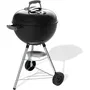 Weber Barbecue à charbon Bar-B-Kettle - Ø47 cm - Thermomètre intégré - Acier émaillé - 6 couverts - Noir