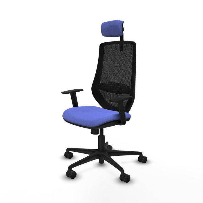 Chaise de Bureau Piqueras y Crespo D036N2W Bleu clair