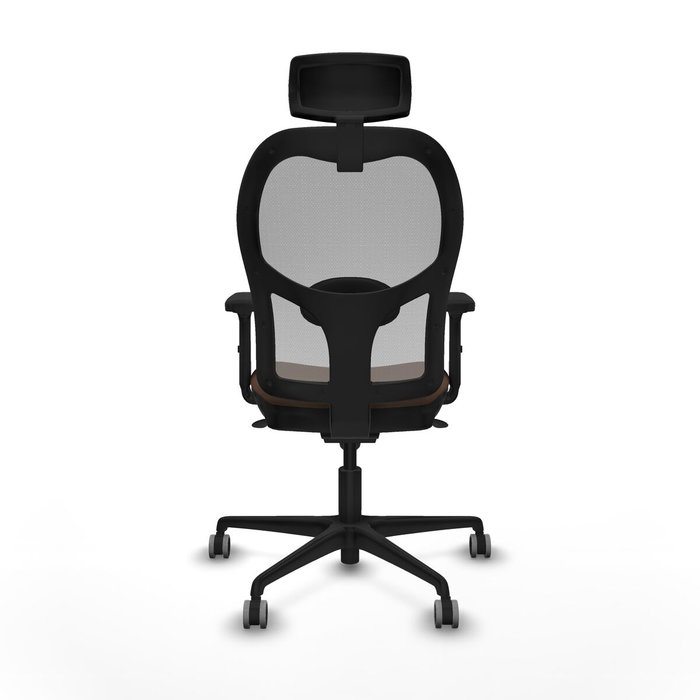 Piqueras y Crespo 2D036G2 Chaise de Bureau avec Appui-tête Gris Brun foncé
