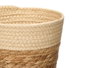 GIFTDECOR Set de 3 paniers ronds 19cm de haut naturel