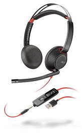Poly Blackwire 5220 Casque Stéréo 3,5 mm + USB-A