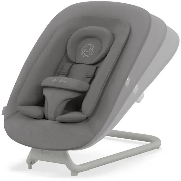 Cybex Lemo 2 - Transat bébé avec dossier ajustable, gris Cybex Lemo 2 - Transat bébé avec dossier ajustable, gris