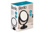 BERILO Miroir de pied double face noir