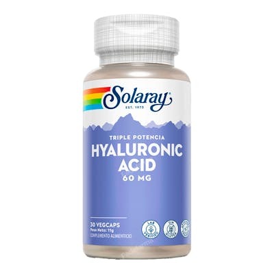 SOLARAY Acide Hyaluronique 60 mg, 30 Capsules SOLARAY Acide Hyaluronique 60 mg, 30 Capsules