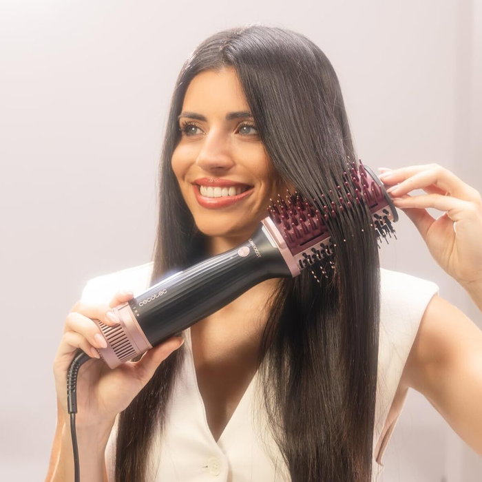 Cecotec Brosse Séchante Volumisante Ionique Air DryBold Elite 1200W 3 Températures Noir