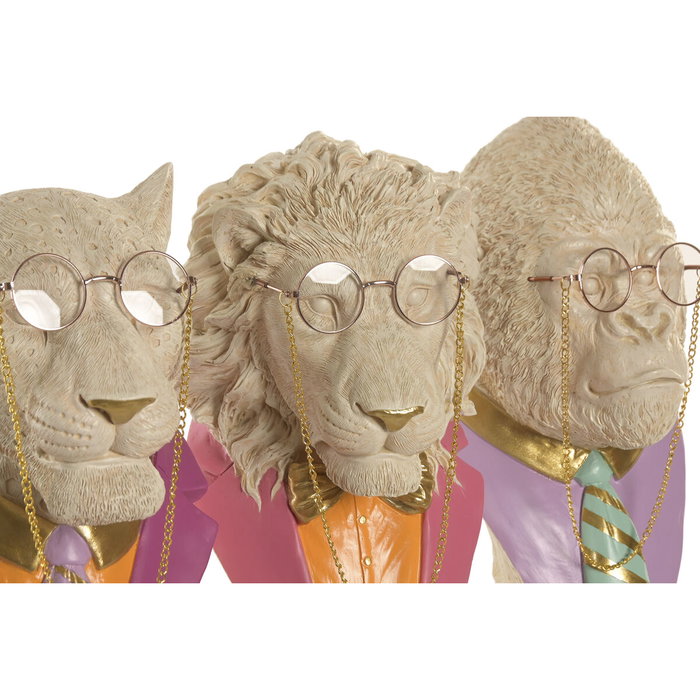 Home ESPRIT Figurine Décorative Tigre, Lion et Gorille (3 Unités) Home ESPRIT Figurine Décorative Tigre, Lion et Gorille (3 Unités)