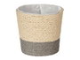 Ibergarden Macetero Cuerda 10x10 cm Gris Naturel Corde Plastique (Set de 24)