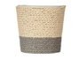 Ibergarden Macetero Cuerda 10x10 cm Gris Naturel Corde Plastique (Set de 24)