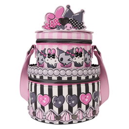 LOUNGEFLY Sac bandoulière My Melody and Kuromi Sanrio - Mini sac à dos - 17,78 x 13,46 x 19,05 cm