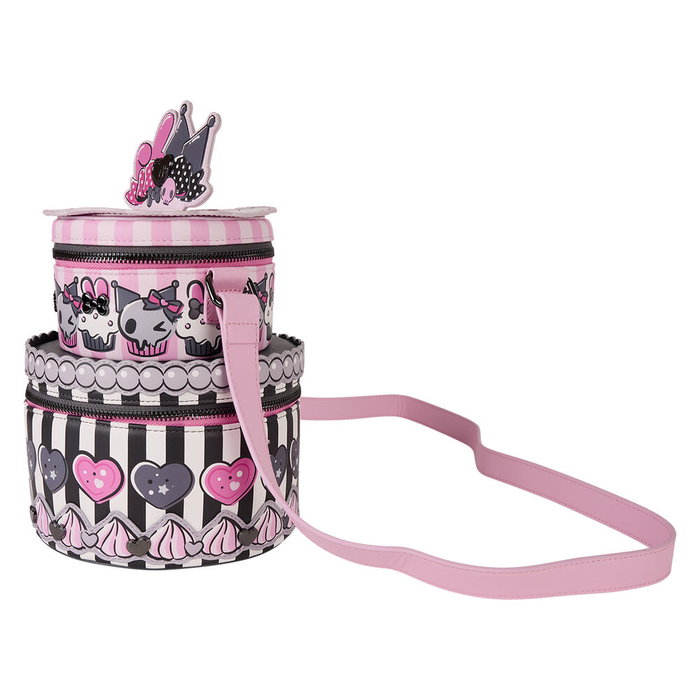 LOUNGEFLY Sac bandoulière My Melody and Kuromi Sanrio - Mini sac à dos - 17,78 x 13,46 x 19,05 cm LOUNGEFLY Sac bandoulière My Melody and Kuromi Sanrio - Mini sac à dos - 17,78 x 13,46 x 19,05 cm