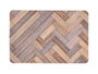 Kinvara Tapis de cuisine effet bois 40x60 cm Tissu polyester et TPE (Set de 24)