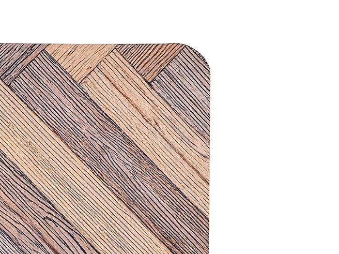 Kinvara Tapis de cuisine effet bois 40x60 cm Tissu polyester et TPE (Set de 24)