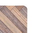 Kinvara Tapis de cuisine effet bois 40x60 cm Tissu polyester et TPE (Set de 24)
