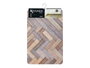 Kinvara Tapis de cuisine effet bois 40x60 cm Tissu polyester et TPE (Set de 24)