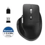 Port Designs Souris sans fil ULTIMATE 910203, Bluetooth et 2.4 GHz, rechargeable, ergonomique, gris - Pour productivité professionnelle