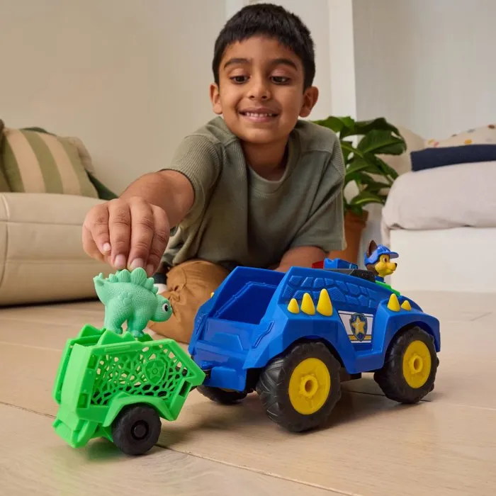 Paw Patrol Véhicule RC Tow & Dash Chase - La Pat' Patrouille - Le Film Mission Dino