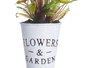 Ibergarden Plante Tulipe Pot Métal Assorti 15x31x15 cm Plastique Métal Tissu (Set de 12)