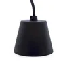 Douille E27 avec rosace et câble noir, design moderne et minimaliste