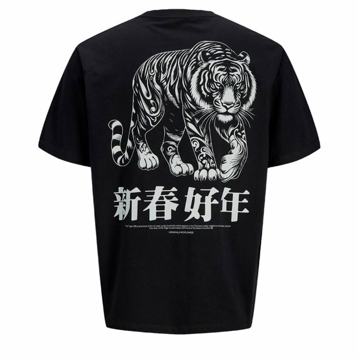T-shirt à manches courtes homme Jack & Jones Jorsnake Noir