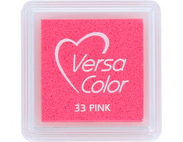 Tsukineko VERSACOLOR Tampon encreur rose opaque 33x33mm