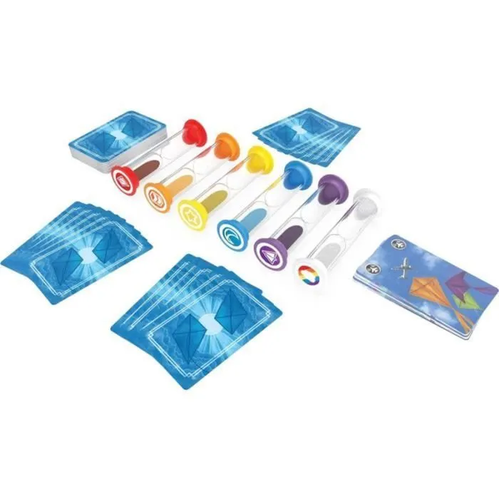 Asmodee - Kites - Jeu de cartes coopératif de cerfs-volants avec sabliers - À partir de 10 ans - Version française Asmodee - Kites - Jeu de cartes coopératif de cerfs-volants avec sabliers - À partir de 10 ans - Version française