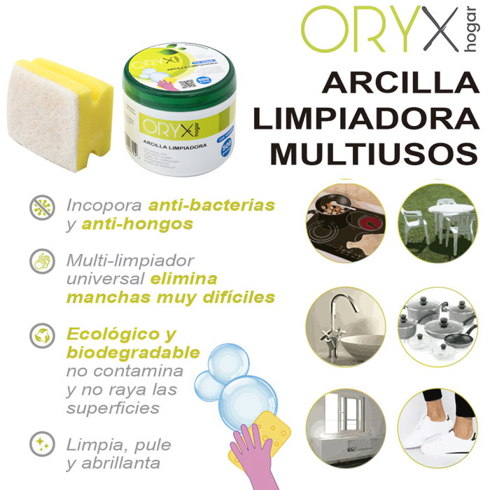 ORYX Argille Nettoyante Multiusage 500g ORYX Argille Nettoyante Multiusage 500g