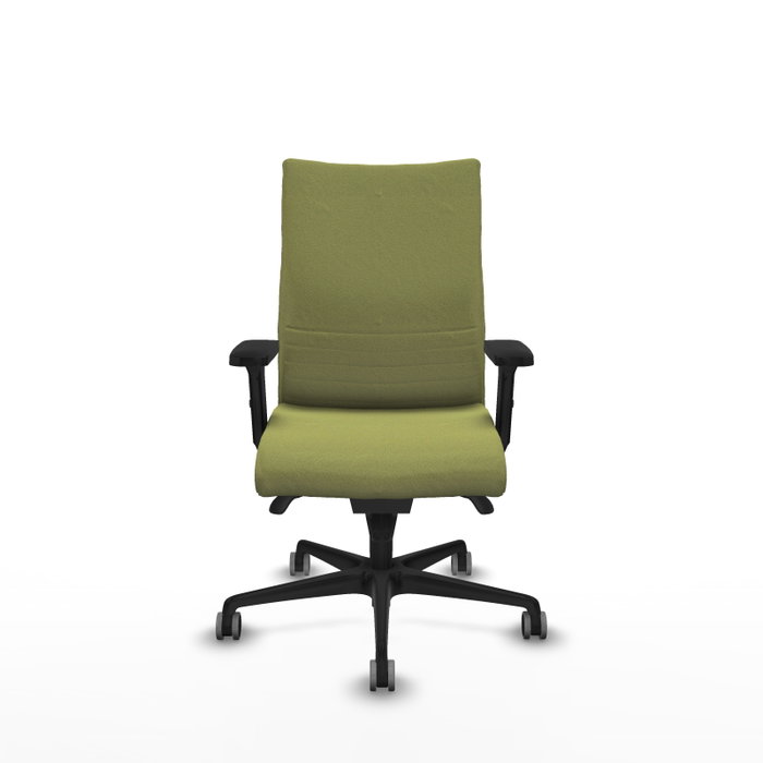 Piqueras Y Crespo Chaise de bureau Albacete confidente, Vert olive, Mécanisme Synchro, Accoudoirs 2D