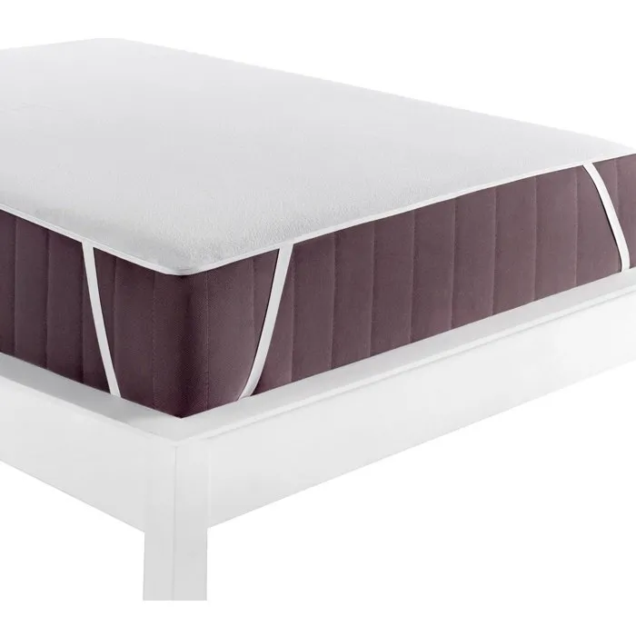 Mansion Protège-matelas pour lit une personne - 90 x 200 cm - Blanc Mansion Protège-matelas pour lit une personne - 90 x 200 cm - Blanc